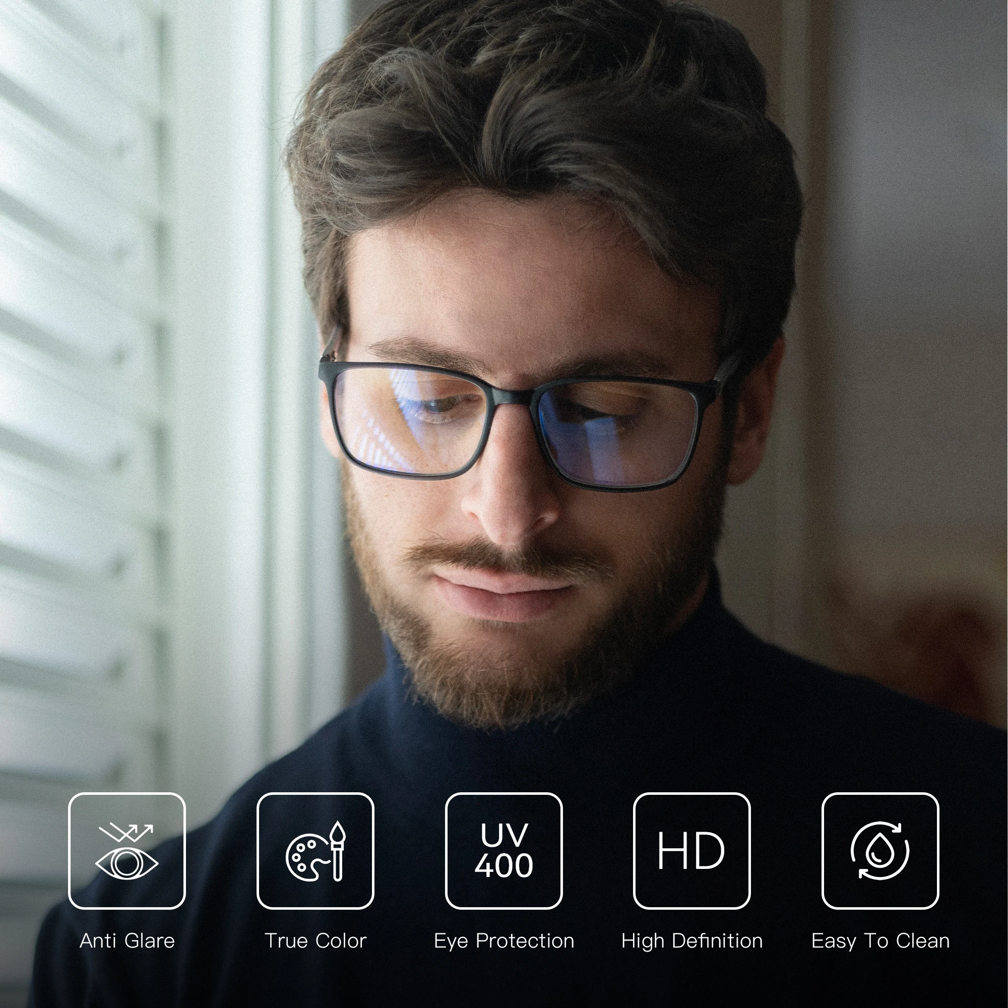 משקפי קריאה יוניסקס Fashion Sport - הגנת אור כחול וסינוור – תמונה 3