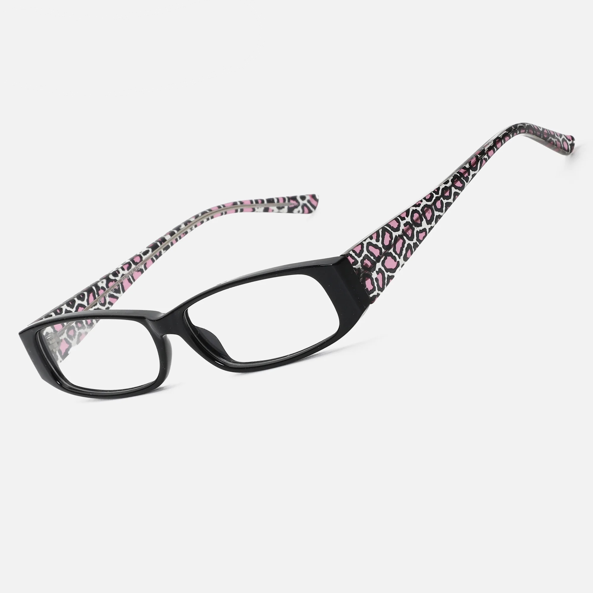 מסגרת אופטית מנומרת לנשים - דגם Leopard Chic | אצטט איכותי