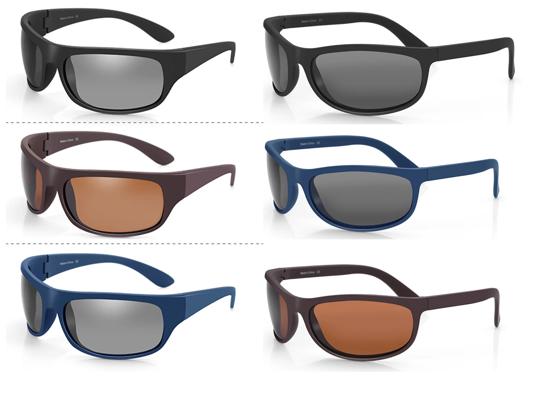 משקפי שמש VISU Cycling TR90 - ספורט קשוח לגברים – תמונה 5