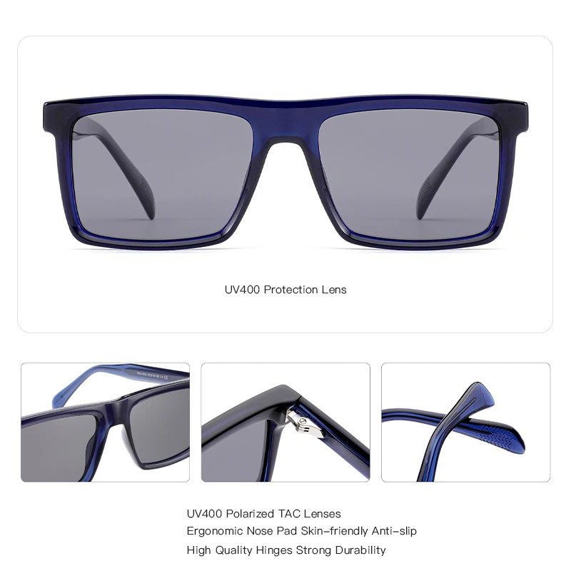 משקפי שמש אופטיים Rectangle | דגם VERSA Polarized | יוניסקס – תמונה 3