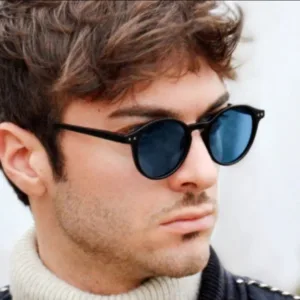 משקפי שמש פולרייזד רטרו עגולים VISU – סטייל וינטג' יוניסקס (מידה S)