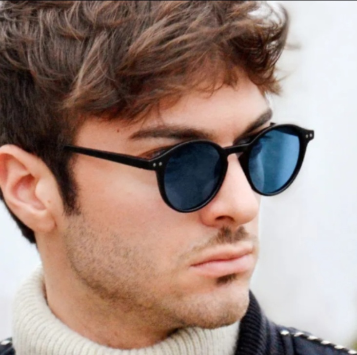 משקפי שמש פולרייזד רטרו עגולים VISU – סטייל וינטג' יוניסקס (מידה S)