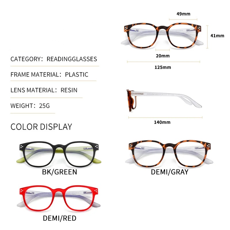 משקפי קריאה למחשב | דגם LOGIC Square | חוסמי אור כחול – תמונה 4