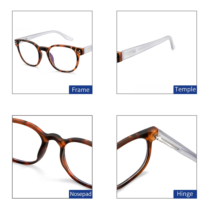 משקפי קריאה למחשב | דגם LOGIC Square | חוסמי אור כחול – תמונה 5